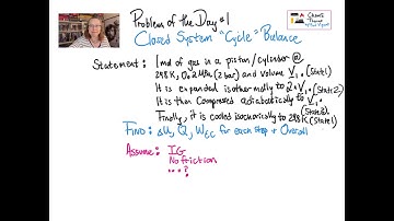 Closed System Cycle Energy Balance - Problem of the Day #1