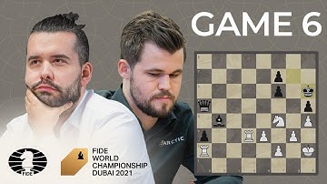 FIDE World Chess Championship Game 6 | Carlsen vs. Nepo