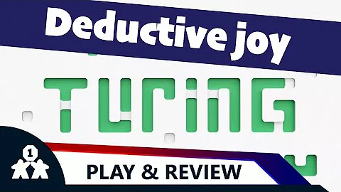 Deductive joy | Turing Machine solo playthrough and review | With Mike