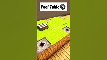 Minecraft: How to Make Pool Table🎱