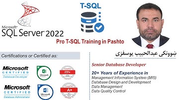 30. MS SQL Server 2022| Pro T-SQL in Pashto| ( Primary Key and Foreign Key constraints)