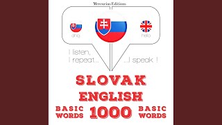 Chapter 1.19 - Slovenský - Anglicky: 1000 základných slov