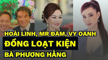 Tới công chuyện! Hoài Linh, Mr Đàm, Vy Oanh đồng loạt kiện bà Phương Hằng