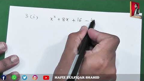 Grade 9 | Math (Science Group) | Unit No 5 {Factorization} Review Ex #maths  #hafizzulfiqarshahid