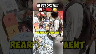 He put GRIFFITH IN F-TIER???! 😳😳 #anime #manga #berserk #animeconvention #comiccon #gutsberserk