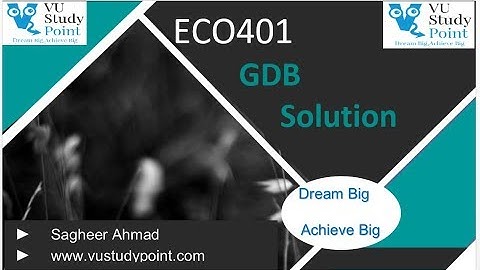 ECO401 GDB Solution with Solution File