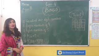 Class 4 Maths Bingo Game