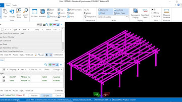 Exportación de archivos RAM Elements hacia STAAD.Pro utilizando Structural Synchronizer.
