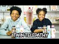 Twin Telepathy Milkshake Challenge | LexiVee03