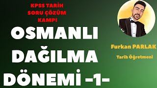 KPSS 2024 Tarih - Osmanlı Dağılma Dönemi Siyasi Tarih Soru Çözümü -1-#kpsstarih #kpss2024 #ayt2024