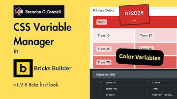 How to create CSS Variables in Bricks Builder - Mini Color Design Framework with HSL