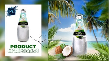 Mastering Product Manipulation | Create Eye-Catching coconut water Banners | Photoshop Tutorial