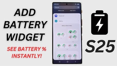 🔋 Add or Remove Battery Status Widget on Samsung Galaxy S25/S25+/Ultra in Seconds! ⚡