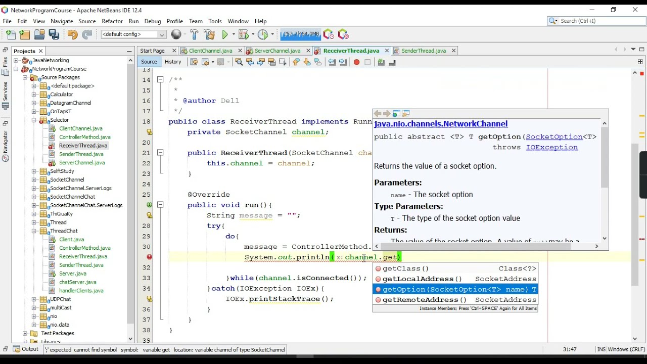 LẬP TRÌNH MẠNG VỚI JAVA || CHAT CLIENT TO CLIENT SELECTOR - YouTube