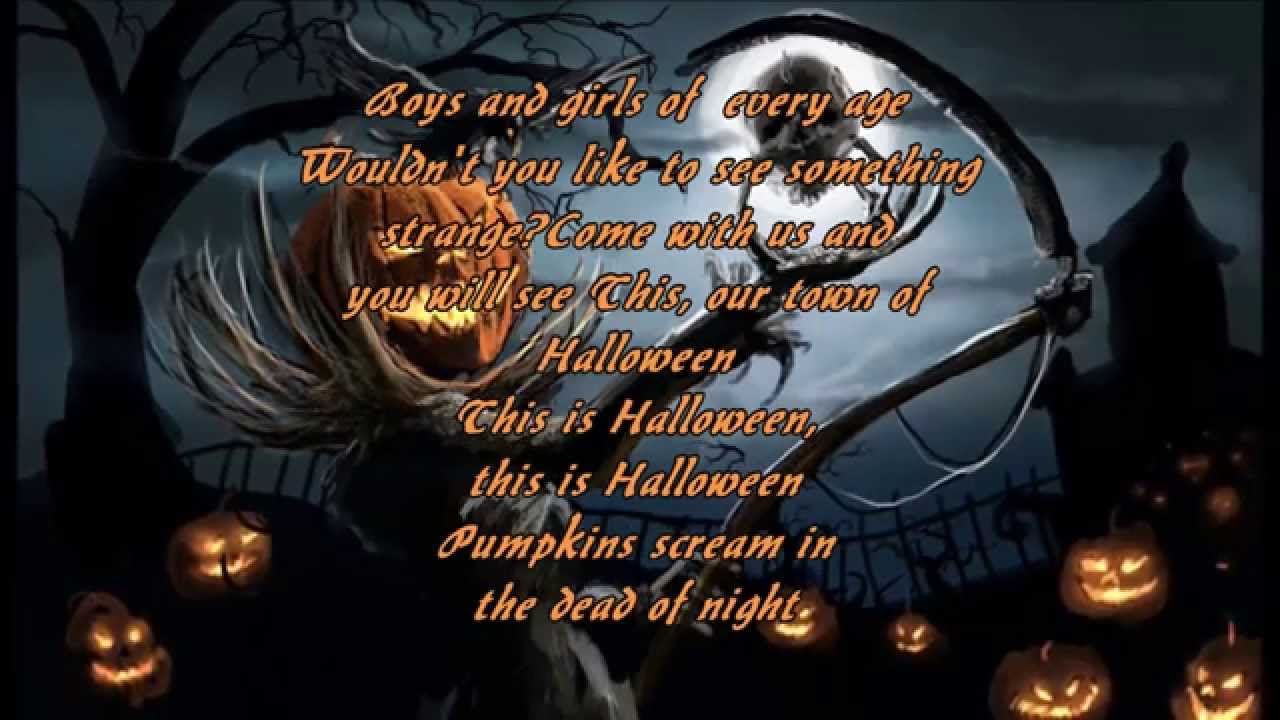 This is Halloween Lyrics YouTube