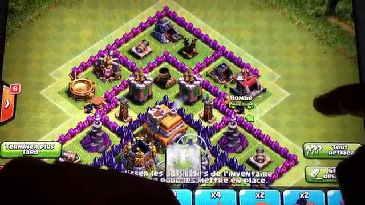 Comment faire un bon village HDV 7 sur Clash of Clans - YouTube