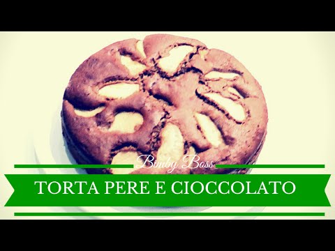 Torta allo yogurt con pere e cioccolato per bimby TM6 TM5 TM31 