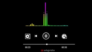 1 Minute audio visualizer black screen video | music player icon background effects editing ||