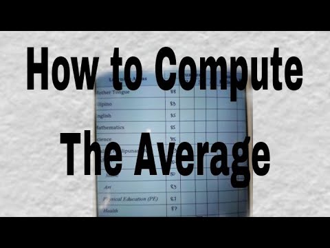 Video: Ano ang average sa math?