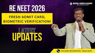 RE NEET 2026 | Fresh Admit Card | Biometric Verification | Latest Updates from NTA | Official