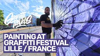 Painting at a Graffiti Festival in Lille, France 🇫🇷 | Graffiti Travels vlog series 1
