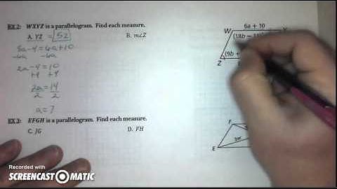 6 2 Properties of Parallelograms