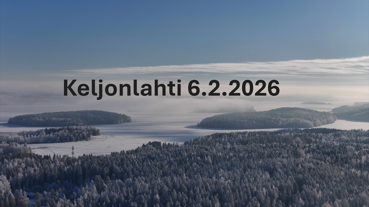 Talvinen Päijänne ilmasta – pakkaspäivä Keljonlahdella ❄️🌅 | DJI Air 3