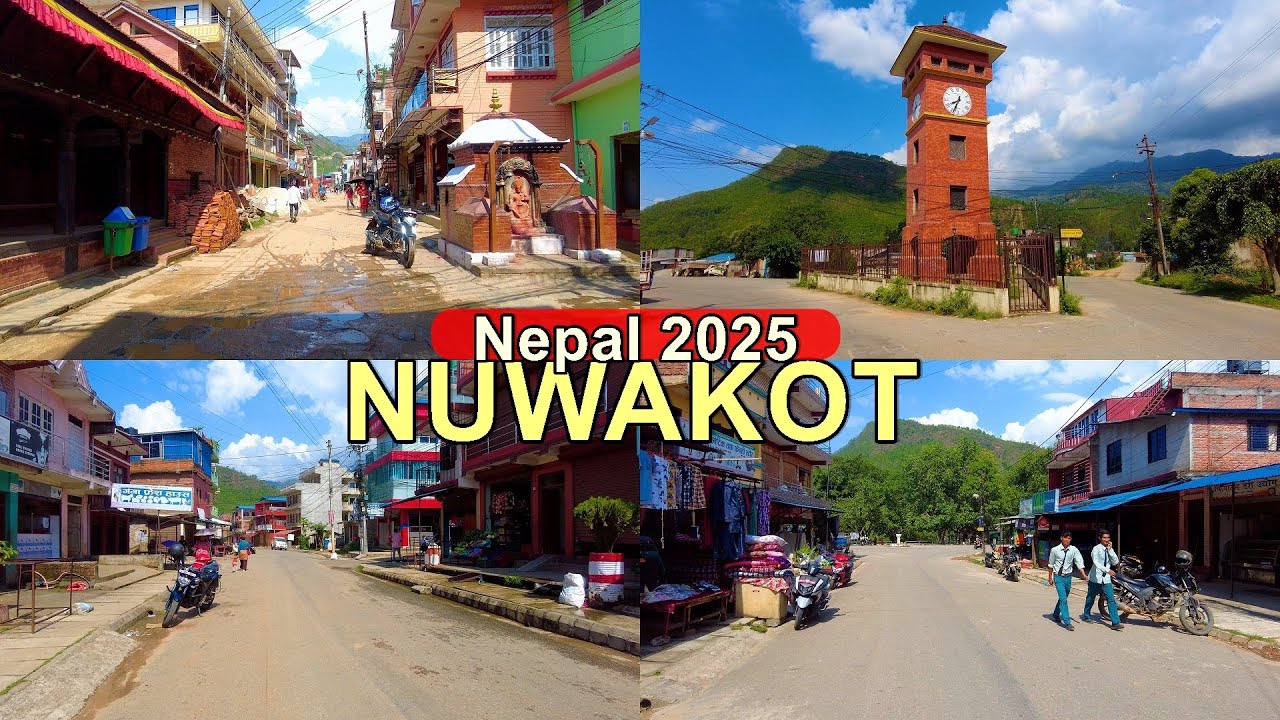 Nuwakot 2025 [4K🇳🇵] Virtual Walking Tour around Battar Bazar 2025, Nepal