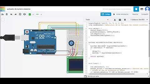 LCD CON NUMERO ALEATORIO Y BOTON