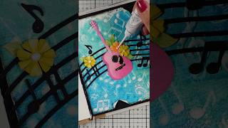 printing with embossing folder technique | art journal page