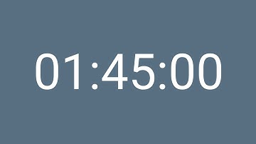 STUDY 1 Hour 45 Minutes Timer - for Focus and Productivity