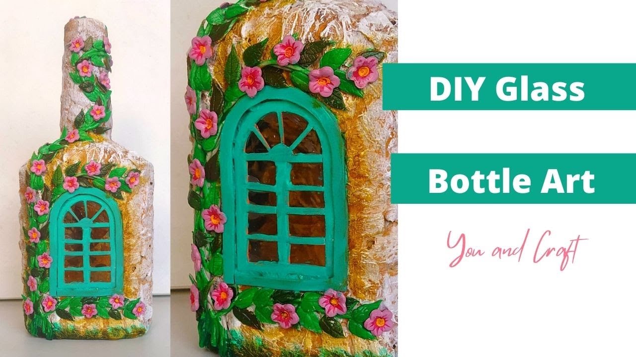 DIY Glass Bottle Art /Bottle Decoration Ideas