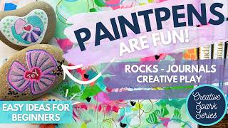 Testing Pintar Paint Pens | Ideas For Rocks, Art Journals & More