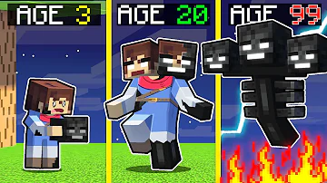 Surviving 99 Years As The WITHER In Minecraft!