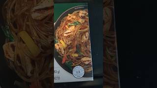 Trying out Japchae Noodles from the freezer section. #food