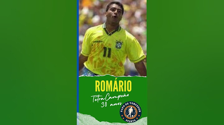 BRASIL TETRACAMPEÃO MUNDIAL DE FUTEBOL EM 1994 - ROMÁRIO