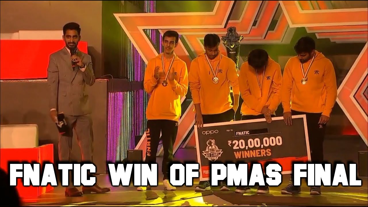 Fnatic WIN of PMAS Final | PUBG Mobile India