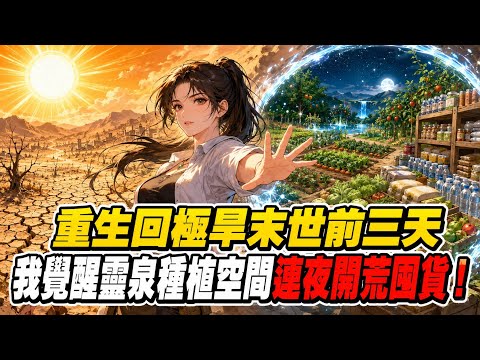 重生回極旱末世前三天,我覺醒靈泉種植空間連夜開荒囤貨!前世我省吃儉用囤滿物資,閨蜜假意上門求收留,實則暗中聯系人搬空我全部家底,獨占我的資源在末世逍遙了整整四年!