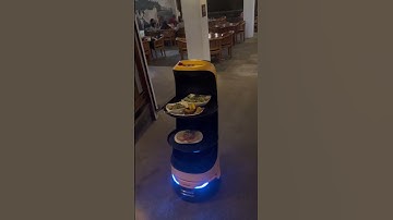 Crazy futuristic ￼delivery robot! #robot #shorts #ai