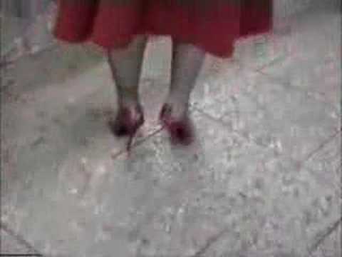 Shopping in my 6 inch red stiletto pumps