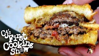 Garlic Toast Bacon Patty Melt?!? | CJ's First Cooking Show | Blackstone Griddles