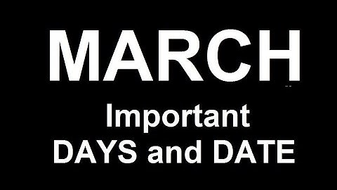 March Important Days and Dates (Remember via Short trick)