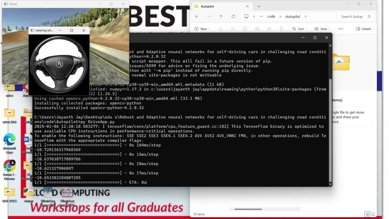 Robust and Adaptive neural networks for self driving cars in challenging road conditions