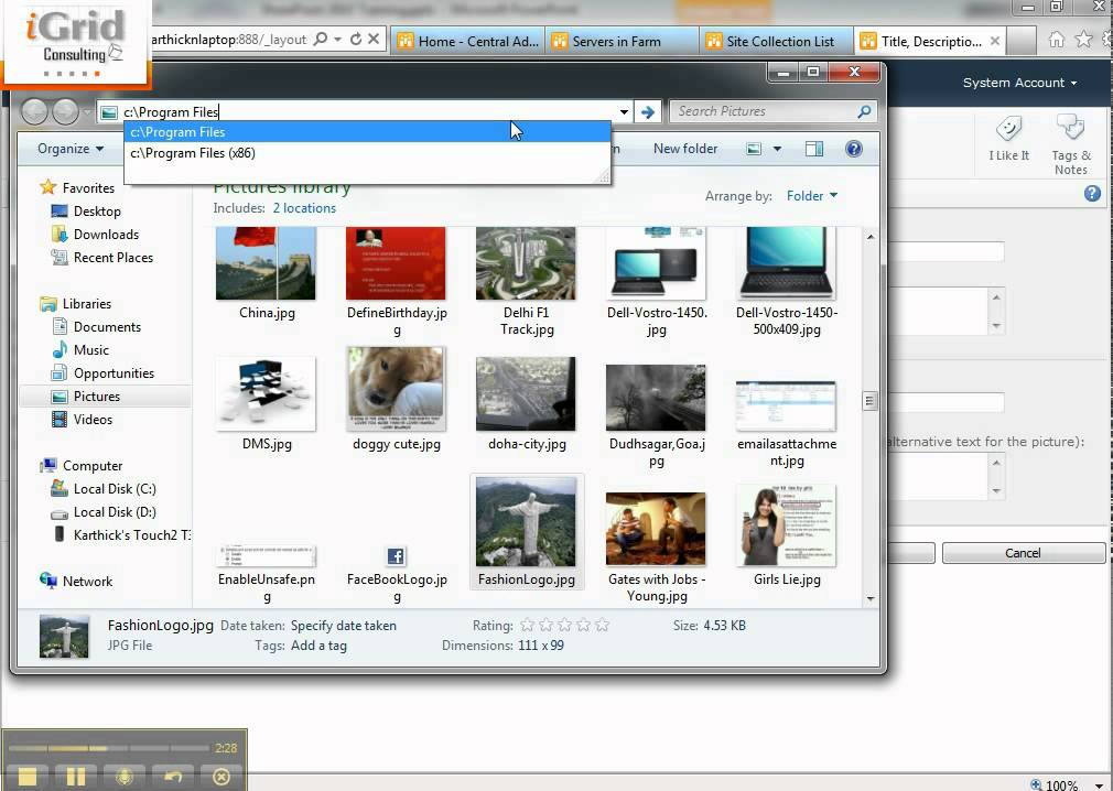 12- SharePoint 2010 - Title, Description, Logo, Page Editing - YouTube