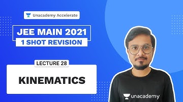 Kinematics | ONE SHOT Revision | JEE 2021 Physics | Vivek Chouhan | Unacademy Accelerate