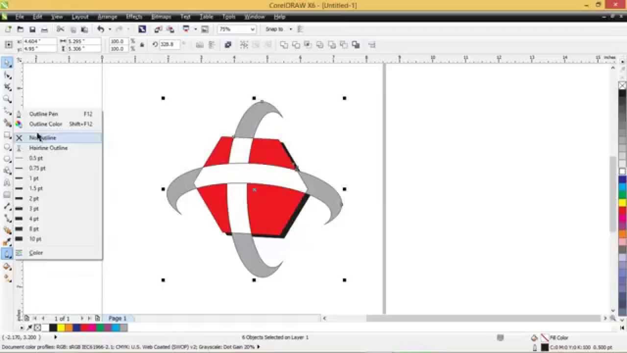  Cara membuat logo telkomsel dengan coreldraw x6 YouTube