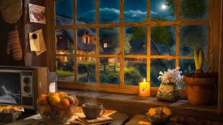 Cozy Night Vibes at Peaceful Countryside  Smooth Jazz Music Background at Little Corner For Relax