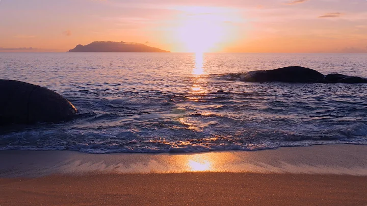 [4K ASMR] PERFECT SUNSET 60min Ocean Waves, Beach Sunset | No Loop - DayDayNews