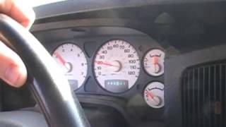 Ram Hemi with open headers in truck