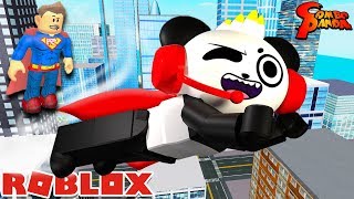 EPIC SUPER HERO ADVENTURE OBBY IN ROBLOX ! Let's Play with Combo Panda screenshot 4